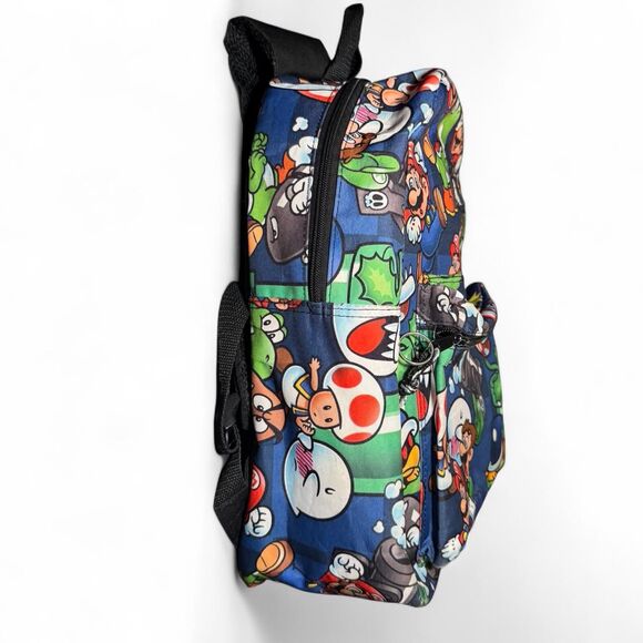 Super Mario Nintendo Backpack 2019 All Over Print Kids School Bag Mario Luigi - Picture 5 of 8